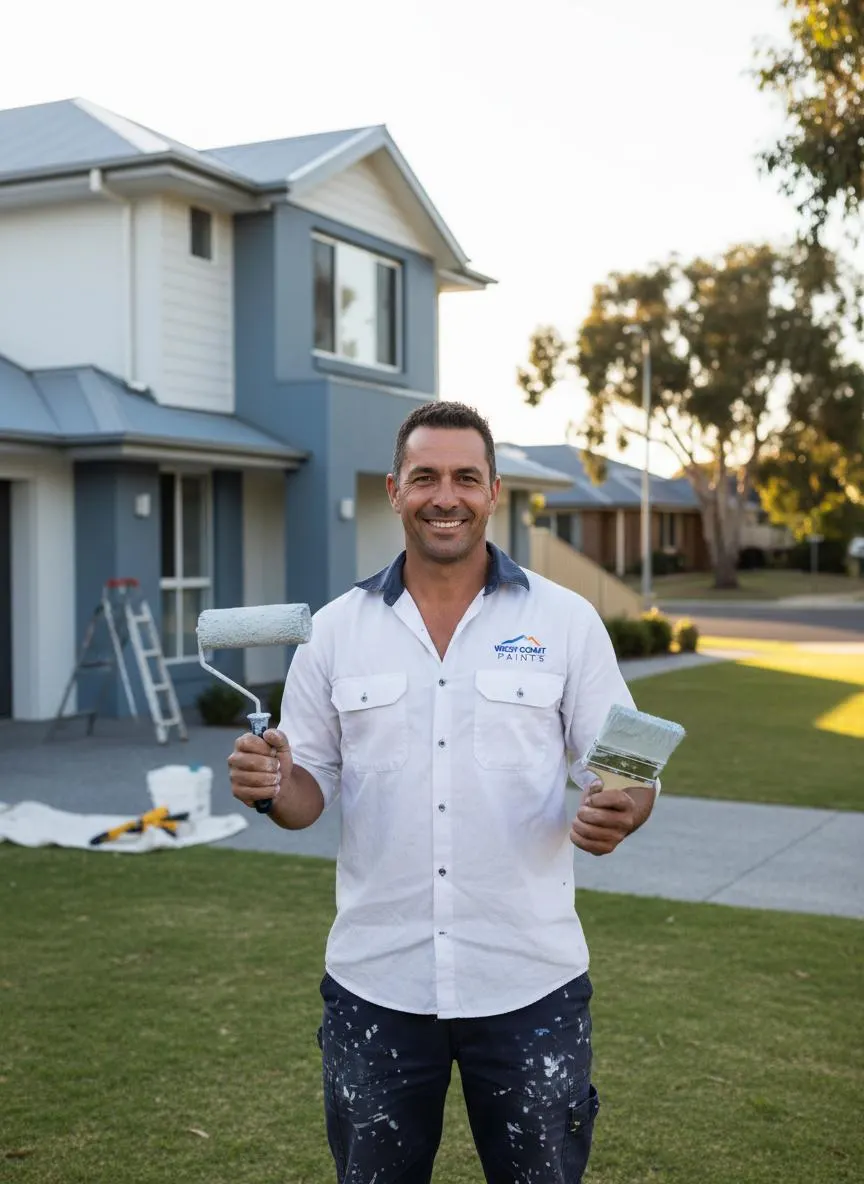 Local Perth painters at work on a residential repaint